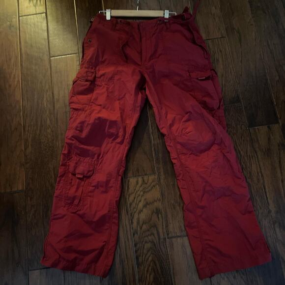 Red Gap Cargo Utility Style zip festival style pants Medium - Picture 2 of 7